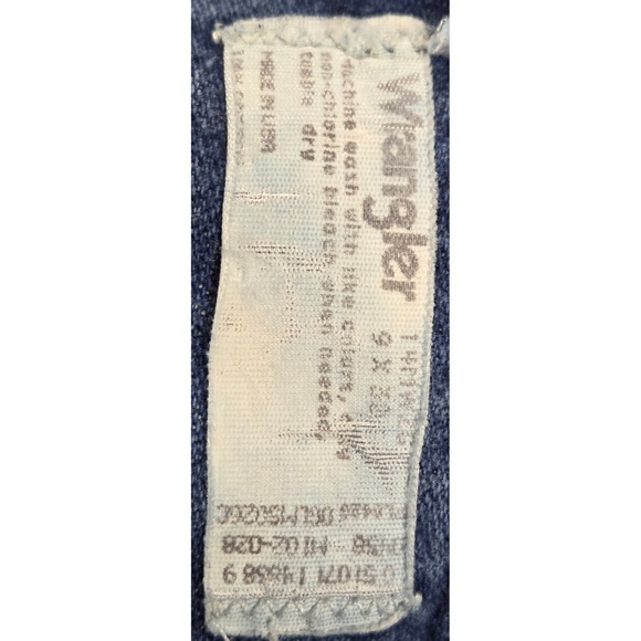 Wrangler Jeans Mens 28x32 Blue Denim Cowboy Cut Straight Leg Made in USA 13MWZ - Picture 5 of 8